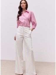 enzzo παντελόνα gracie - λευκό