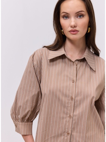 enzzo πουκάμισο tino - καφέ