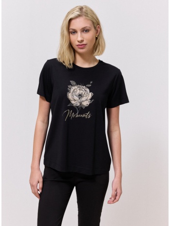 enzzo μπλούζα zabel - μαύρο