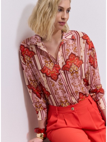 enzzo πουκάμισο jasmyn - ροζ