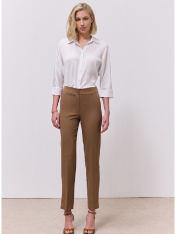 enzzo παντελόνι joanne - καφέ