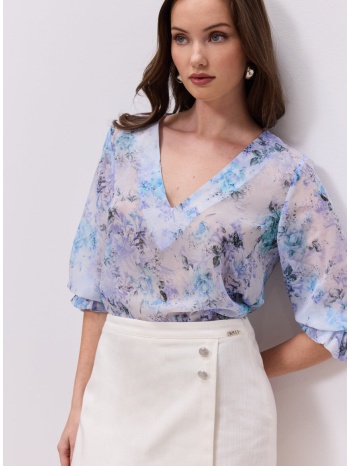 enzzo μπλούζα gracie - σιέλ