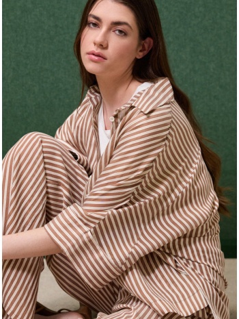 enzzo πουκαμίσα demi - καφέ