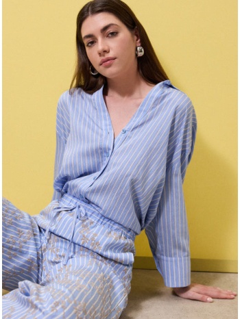 enzzo πουκάμισο morgan - σιέλ