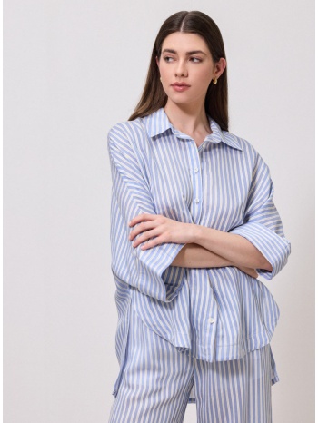 enzzo πουκαμίσα demi - σιέλ