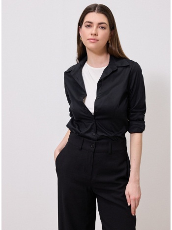 enzzo πουκάμισο gatien - μαύρο