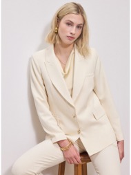 enzzo σακάκι joanne - βανίλια