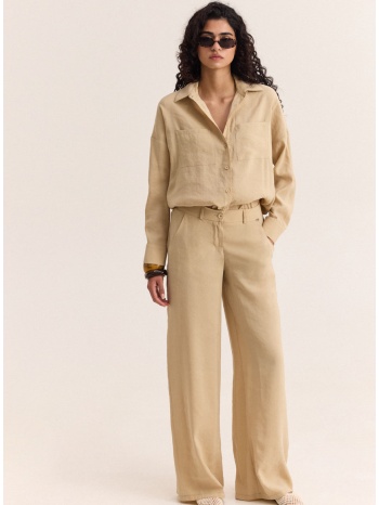 enzzo παντελόνι stefan - μπεζ