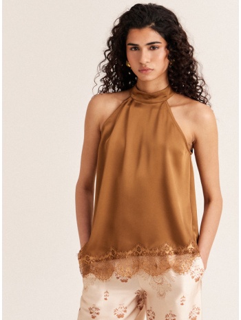 enzzo μπλούζα ivanna - καφέ