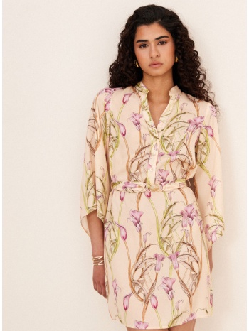 enzzo φόρεμα feji - ροζ