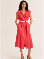 enzzo φόρεμα aura - tomato