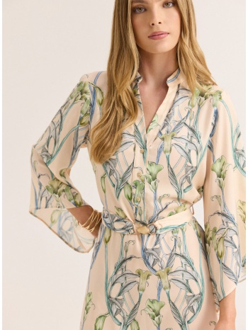 enzzo φόρεμα feji - σιέλ