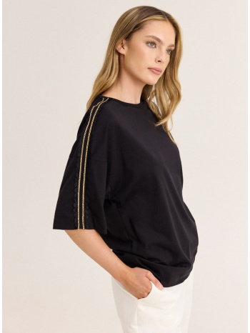 enzzo μπλούζα kaz - μαύρο