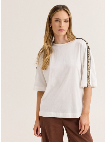 enzzo μπλούζα kaz - εκρού