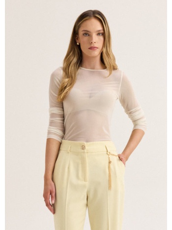 enzzo μπλούζα danae - βανίλια