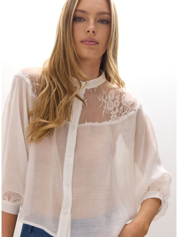 enzzo πουκάμισο agatha - λευκό