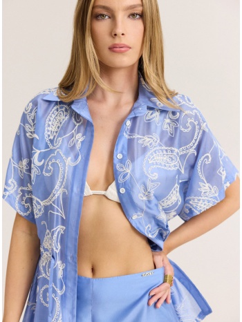 enzzo πουκάμισο ronny - σιέλ