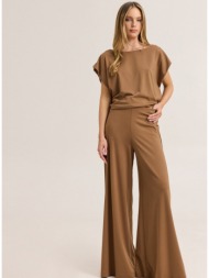 enzzo παντελόνι jorja - καφέ