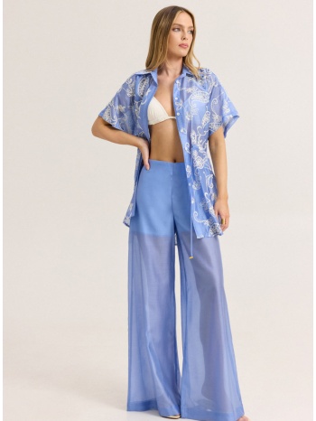 enzzo παντελόνα ronny - σιέλ