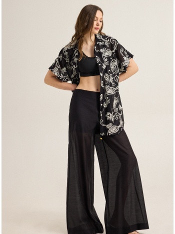 enzzo παντελόνα ronny - μαύρο