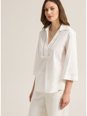 enzzo μπλούζα tamila - λευκό