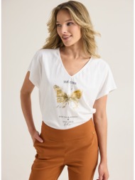 enzzo t-shirt code - λευκό