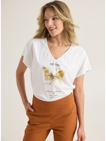 enzzo t-shirt code - λευκό σε προσφορά