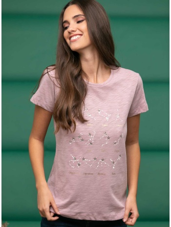 enzzo t-shirt με motif - ροζ σε προσφορά