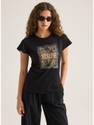 enzzo t-shirt realite - μαύρο