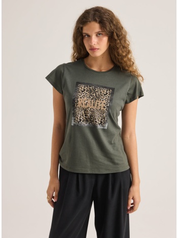 enzzo t-shirt realite - χακί