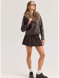 enzzo jacket raina - καφέ