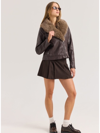enzzo jacket raina - καφέ