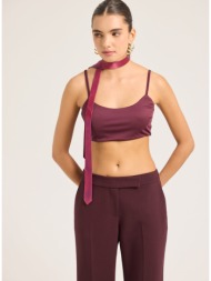 enzzo bralette bessie - μελιτζανί