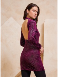 enzzo φόρεμα naomi - μελιτζανί