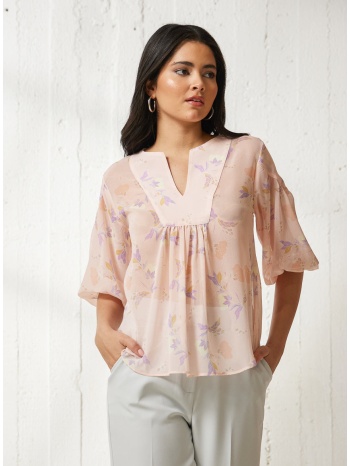 enzzo μπλούζα dahlia - ροζ σε προσφορά