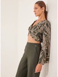 enzzo μπλούζα nova - χακί