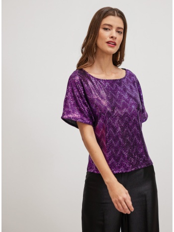 enzzo μπλούζα karolina - μοβ σε προσφορά