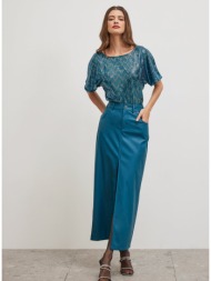 enzzo φούστα kynthia - πετρόλ