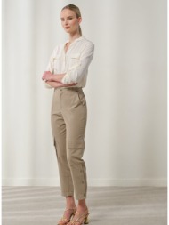 enzzo παντελόνι ace - μπεζ