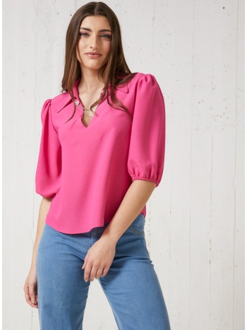 enzzo μπλούζα meira - φούξια σε προσφορά