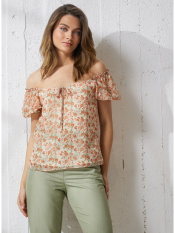 enzzo μπλούζα monik - πορτοκαλί σε προσφορά