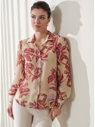 enzzo πουκάμισο adelise - dark coral