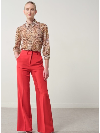 enzzo παντελόνα paloma - dark coral σε προσφορά