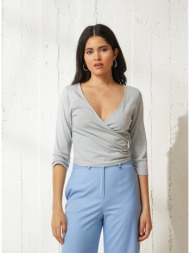 enzzo μπλούζα airele - γκρι