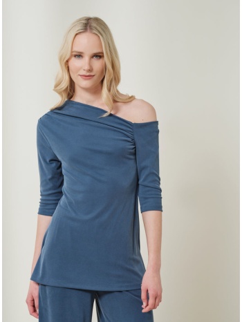 enzzo μπλούζα samara - μπλε ίντιγκο σε προσφορά