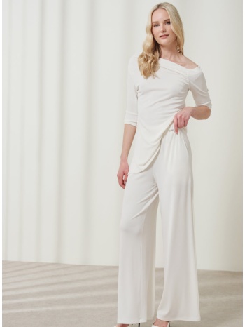 enzzo παντελόνι samara - εκρού σε προσφορά