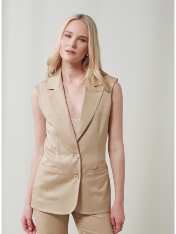 enzzo σακάκι keyla - μπεζ σε προσφορά