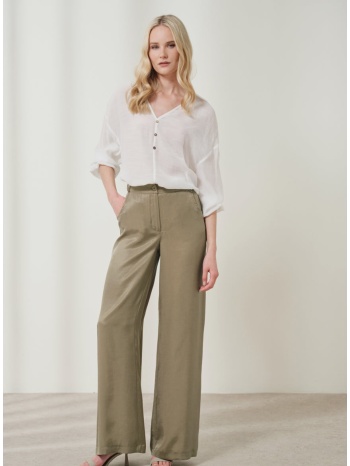 enzzo παντελόνι laila - χακί σε προσφορά