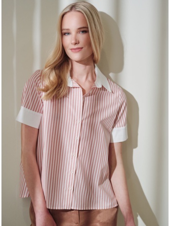 enzzo πουκάμισο louis - dusty pink σε προσφορά