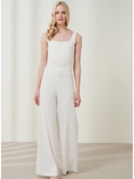 enzzo παντελόνι clarke - λευκό